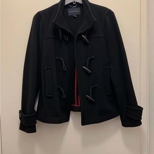 Banana Republic Dark Blue Wool Toggle Coat